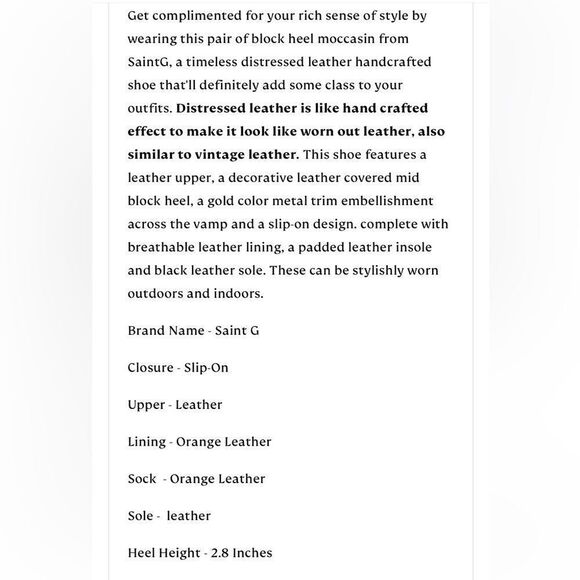 Saint G  VERA BLACK LEATHER HANDCRAFTED SHOES/ size 39 - Picture 10 of 11